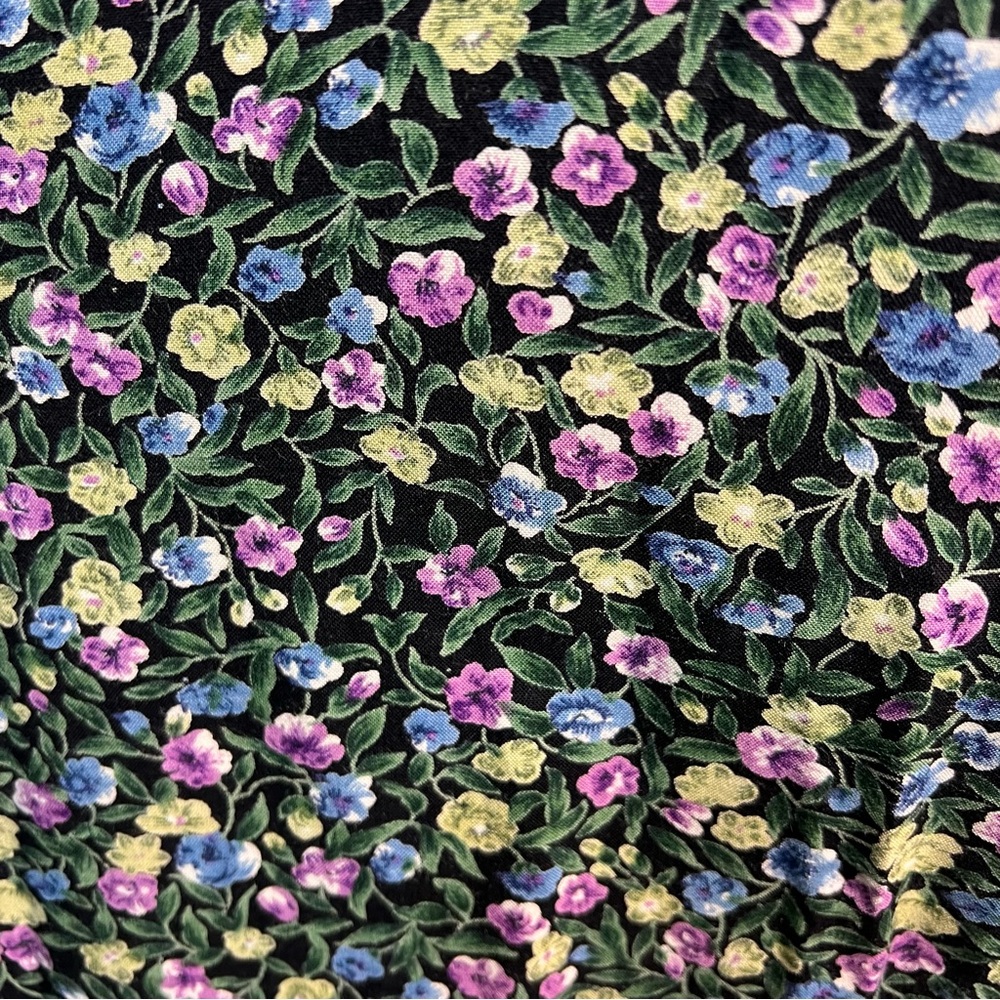 Vintage 90s Fashion Bug 14/16 1X Rayon Floral Dress Sleeveless Button Down Y2K - Picture 6 of 9